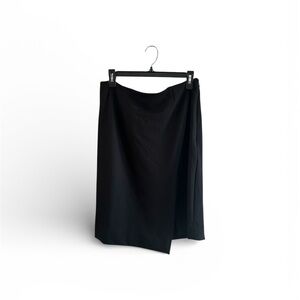 White House Black Market Asymmetrical Black Skirt